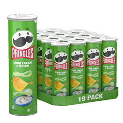 Pringles Sour Cream & Onion Potato Chips (19x165g)