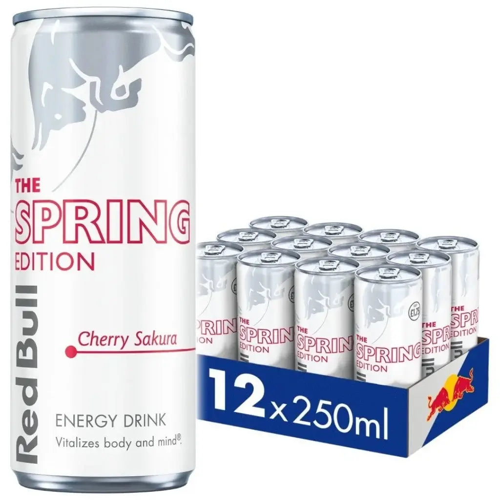 Red Bull Cherry Sakura Energy Drink Cans - (12×250ml)