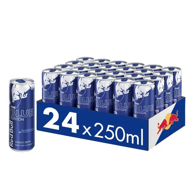 Red Bull Blue Edition Blueberry Energy Drink Cans (24x250ml)