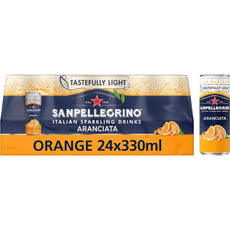 San Pellegrino Aranciata Orange Sparkling Juice Cans (24x330ml)