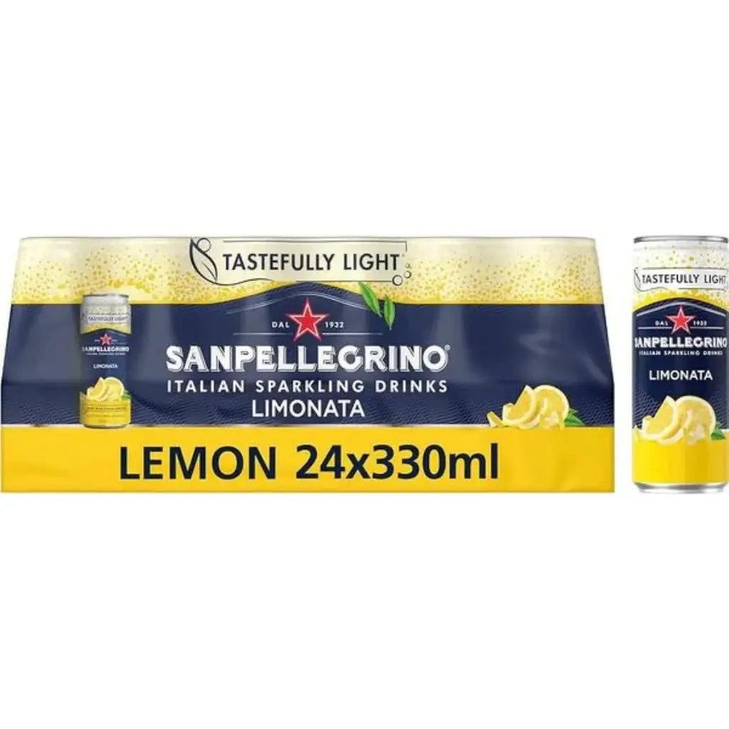 San Pellegrino Limonata Lemon Sparkling Juice Cans (24x330ml)