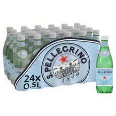 San Pellegrino Sparkling Natural Mineral Water Plastic Bottles (24x500ml)