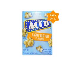 Act II Light Butter Flavour Popcorn - (12x242g)