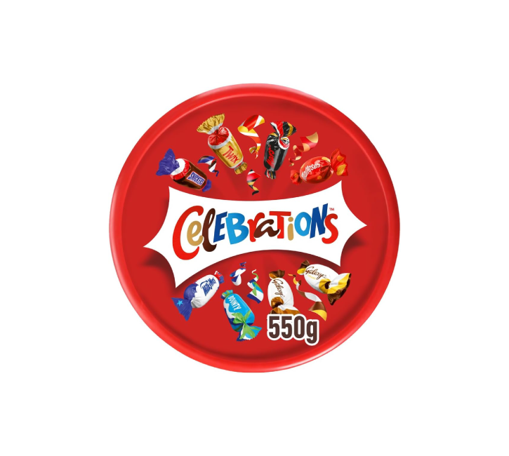 Celebrations Assorted Milk Chocolate Tub - 550g