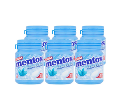 Mentos Gum Peppermint 40pcs Bottle (6x56g)