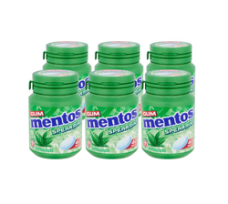 Mentos Gum Spearmint 40pcs Bottle (6x56g)