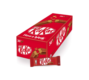 Nestle Kitkat 2 Finger Milk Chocolate Wafer Box - (36x17.7g)