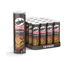 Pringles Hot & Spicy Potato Chips (19x165g)