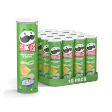 Pringles Sour Cream & Onion Potato Chips (19x165g)