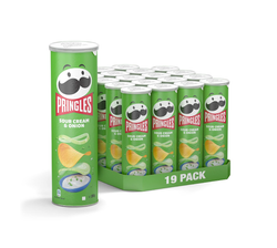 Pringles Sour Cream & Onion Potato Chips (19x165g)