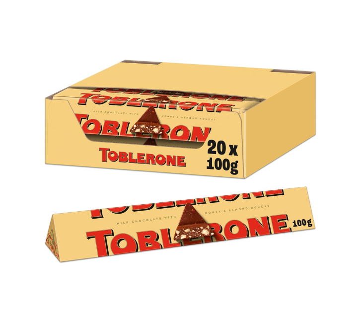 Toblerone Swiss Milk Chocolate Bar - (20x100g)