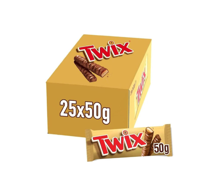 Twix Twin Chocolate Bars Box (25x50g)