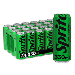 Sprite Zero Calories Carbonated Soft Drink Cans - (24x330ml)