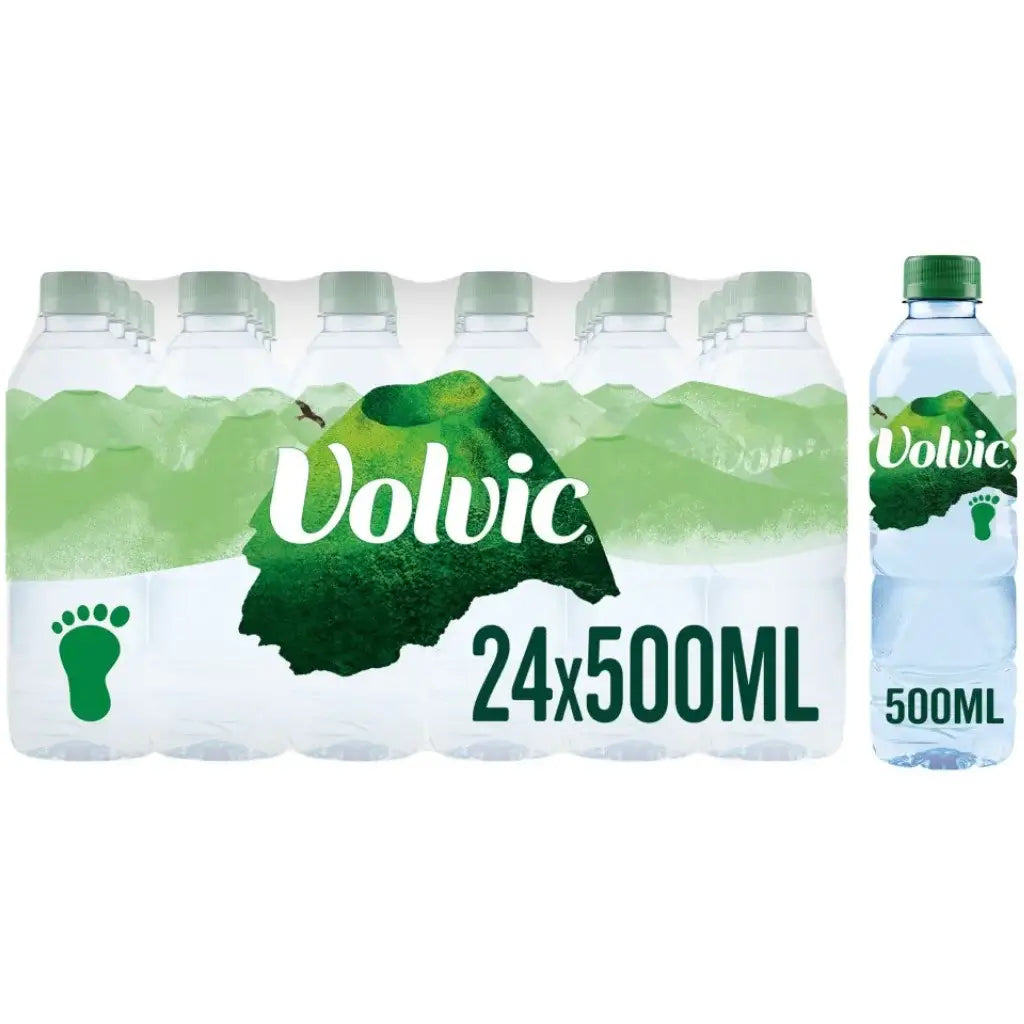 Volvic Natural Mineral Water Bottles (24x500ml)
