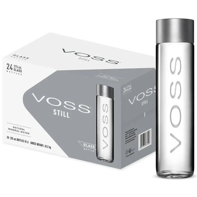 Voss Still Water Glass Bottles (24x375ml)