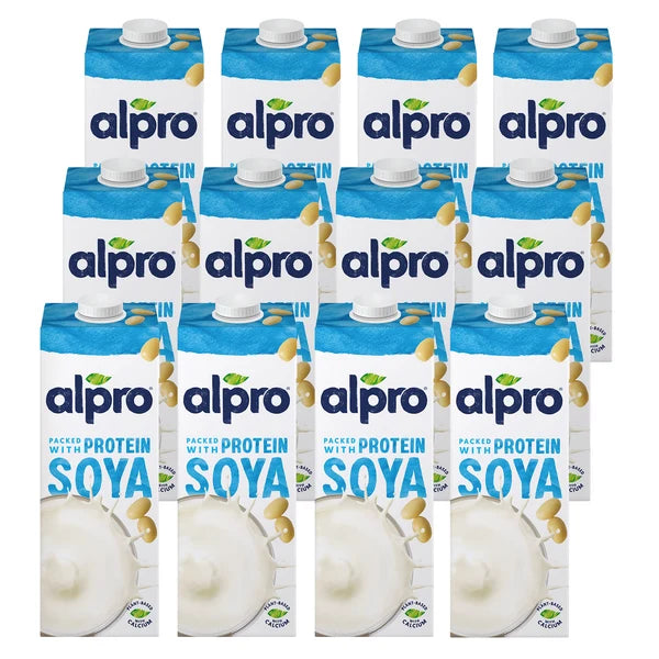 Alpro Soya Milk - (12×1L)