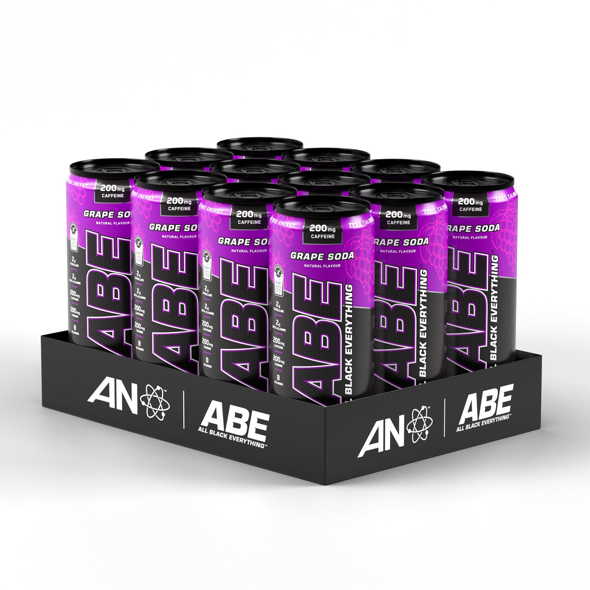 Applied Nutrition ABE Grape Soda Energy Drink Cans - (12x330ml)
