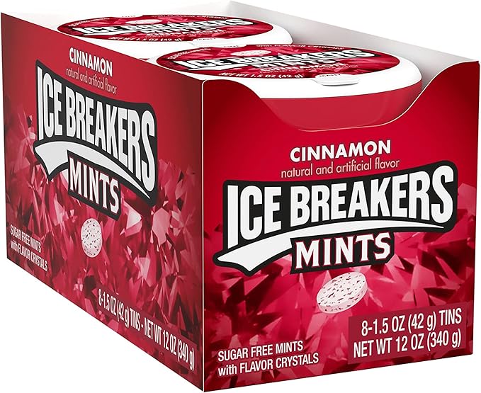 Ice Breakers Cinnamon Sugar-Free Mints - (8x42g)