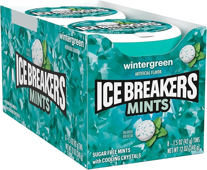 Ice Breakers Wintergreen Sugar-Free Mints - (8x42g)